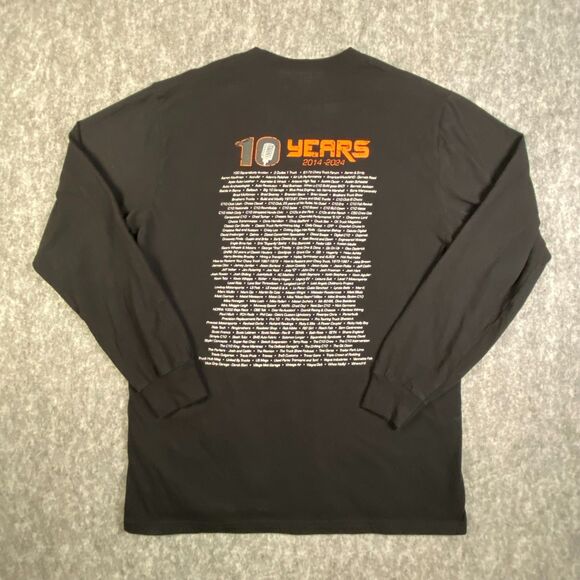 C10 Talk Podcast 10 Years Damn Son T-Shirt Large Long Sleeve Cotton 2014-2024 - Picture 3 of 9